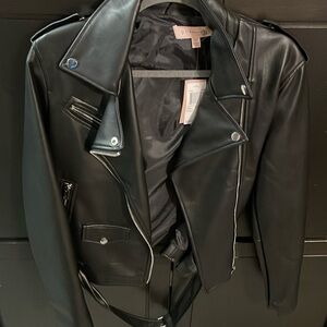 Faux Leather Jacket
